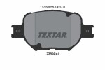 TEXTAR Piduriklotsi komplekt,  ketaspidur 2386401
