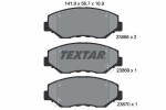 TEXTAR Piduriklotsi komplekt,  ketaspidur 2386801