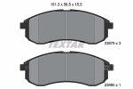 TEXTAR Piduriklotsi komplekt,  ketaspidur 2387902