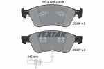 TEXTAR Piduriklotsi komplekt,  ketaspidur 2389601