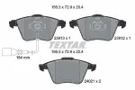 TEXTAR Piduriklotsi komplekt,  ketaspidur Q+ 2391301