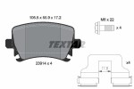 TEXTAR Piduriklotsi komplekt,  ketaspidur Q+ 2391401