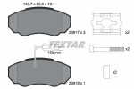 TEXTAR Piduriklotsi komplekt,  ketaspidur Q+ 2391701