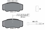 TEXTAR Piduriklotsi komplekt,  ketaspidur 2392103
