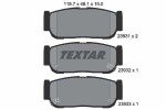 TEXTAR Piduriklotsi komplekt,  ketaspidur 2393101