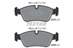 TEXTAR Piduriklotsi komplekt,  ketaspidur Q+ 2393501