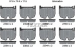 TEXTAR Piduriklotsi komplekt,  ketaspidur Q+ 2394301