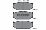 TEXTAR Piduriklotsi komplekt,  ketaspidur Q+ 2396201