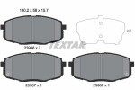 TEXTAR Piduriklotsi komplekt,  ketaspidur 2396601