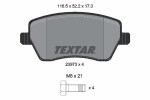 TEXTAR Piduriklotsi komplekt,  ketaspidur Q+ 2397301