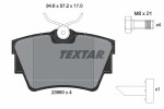 TEXTAR  Piduriklotsi komplekt,ketaspidur Q+ 2398001