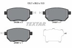 TEXTAR Piduriklotsi komplekt,  ketaspidur 2405601