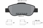 TEXTAR Piduriklotsi komplekt,  ketaspidur Q+ 2407201