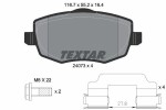 TEXTAR Piduriklotsi komplekt,  ketaspidur Q+ 2407301