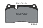 TEXTAR Piduriklotsi komplekt,  ketaspidur 2409801