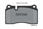 TEXTAR Piduriklotsi komplekt,  ketaspidur 2409803