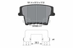 TEXTAR Piduriklotsi komplekt,  ketaspidur Q+ 2416303