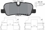 TEXTAR  Piduriklotsi komplekt,ketaspidur Q+ 2419204