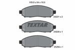 TEXTAR Piduriklotsi komplekt,  ketaspidur 2422704