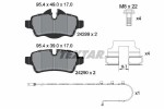 TEXTAR Piduriklotsi komplekt,  ketaspidur Q+ 2428904