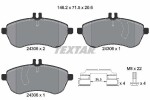 TEXTAR  Piduriklotsi komplekt,ketaspidur Q+ 2430601