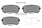 TEXTAR Piduriklotsi komplekt,  ketaspidur Q+ 2432001