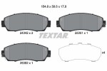 TEXTAR Piduriklotsi komplekt,  ketaspidur 2434201