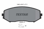 TEXTAR  Piduriklotsi komplekt,ketaspidur 2434601
