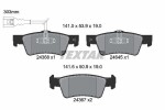 TEXTAR Piduriklotsi komplekt,  ketaspidur Q+ 2436801