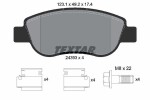 TEXTAR Piduriklotsi komplekt,  ketaspidur Q+ 2439301