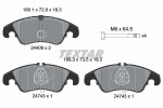 TEXTAR Piduriklotsi komplekt,  ketaspidur 2440901