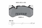 TEXTAR Piduriklotsi komplekt,  ketaspidur 2445501