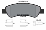 TEXTAR Piduriklotsi komplekt,  ketaspidur Q+ 2446501