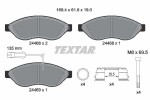 TEXTAR Piduriklotsi komplekt,  ketaspidur Q+ 2446807