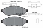 TEXTAR Piduriklotsi komplekt,  ketaspidur Q+ 2446901
