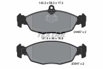 TEXTAR Piduriklotsi komplekt,  ketaspidur Q+ 2448701