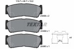 TEXTAR Piduriklotsi komplekt,  ketaspidur Q+ 2448801