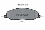 TEXTAR Piduriklotsi komplekt,  ketaspidur Q+ 2451301