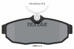 TEXTAR Piduriklotsi komplekt,  ketaspidur 2451401
