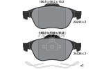 TEXTAR Piduriklotsi komplekt,  ketaspidur Q+ 2453601