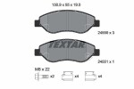 TEXTAR Piduriklotsi komplekt,  ketaspidur Q+ 2455001