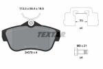 TEXTAR Piduriklotsi komplekt, ketaspidur Q+ 2457801