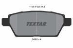 TEXTAR Piduriklotsi komplekt,  ketaspidur 2458102