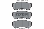 TEXTAR Piduriklotsi komplekt,  ketaspidur 2458202