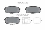TEXTAR Piduriklotsi komplekt,  ketaspidur Q+ 2459904