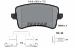 TEXTAR Piduriklotsi komplekt,  ketaspidur Q+ 2460602