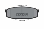TEXTAR Piduriklotsi komplekt,  ketaspidur 2465301