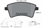 TEXTAR Piduriklotsi komplekt,  ketaspidur Q+ 2469301