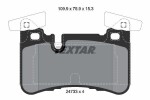 TEXTAR Piduriklotsi komplekt, ketaspidur 2473301