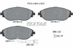 TEXTAR Piduriklotsi komplekt,  ketaspidur Q+ 2473803